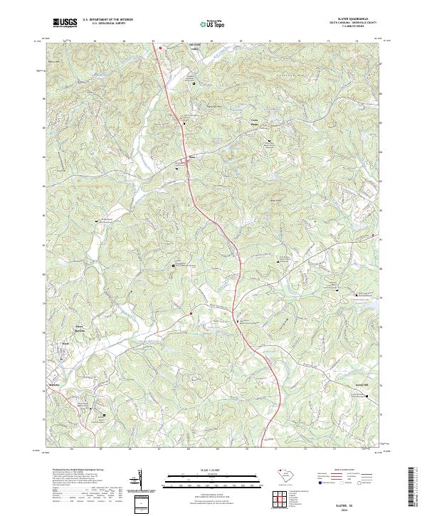 Slater, SC — USGS 7.5-minute topo (2024)