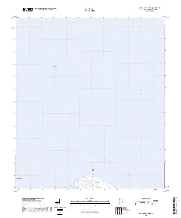 Little Point Clear, AL — USGS 7.5-minute topo (2024)