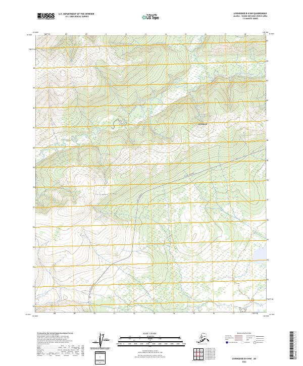 Livengood B-4 NW, AK — USGS 7.5-minute topo (2024)