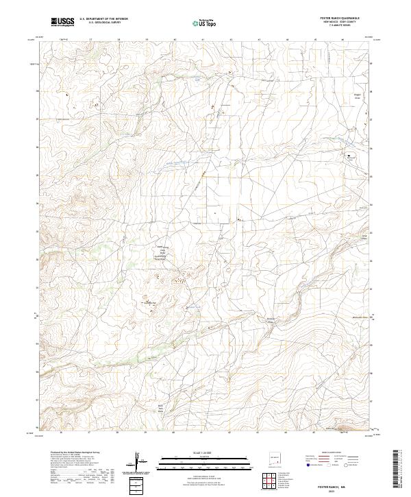 Foster Ranch, NM — USGS 7.5-minute topo (2023)