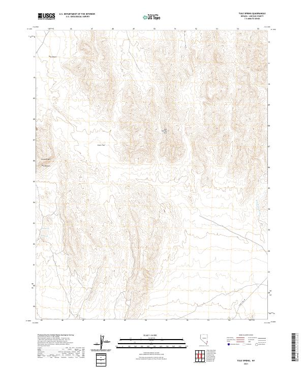 Tule Spring, NV — USGS 7.5-minute topo (2021)