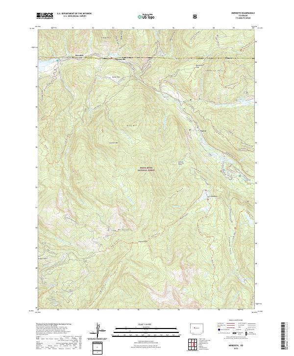 Meredith, CO — USGS 7.5-minute topo (2022)