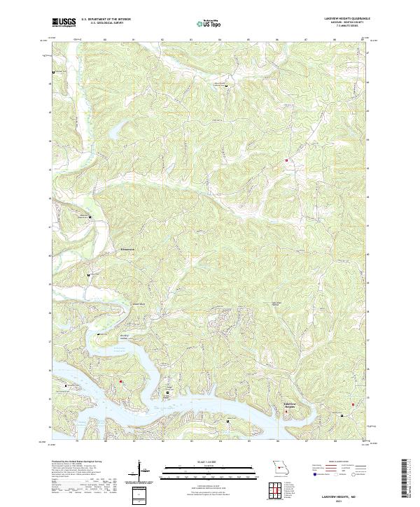 Lakeview Heights, MO — USGS 7.5-minute topo (2021)