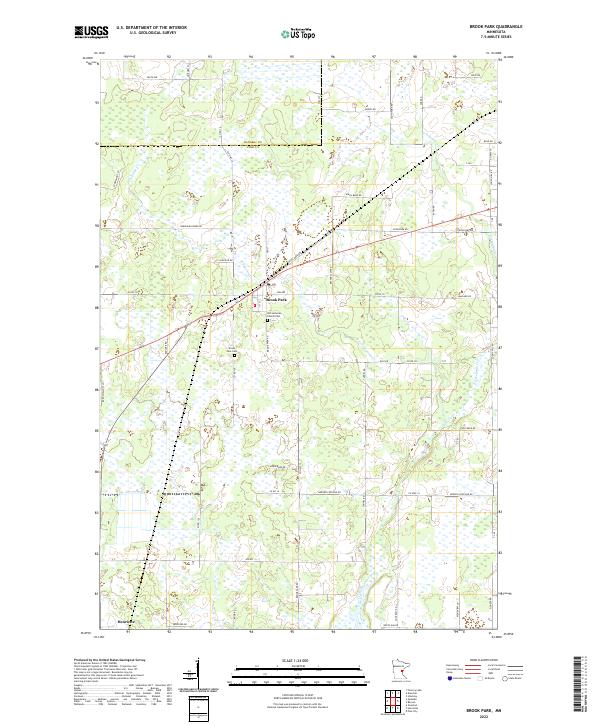 Brook Park, MN — USGS 7.5-minute topo (2022)