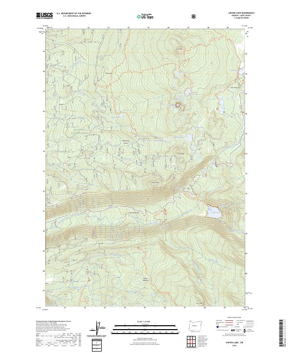 Linton Lake, OR — USGS 7.5-minute topo (2024)