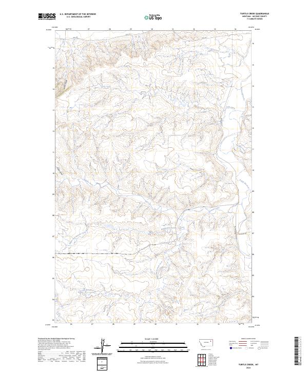 Turtle Creek, MT — USGS 7.5-minute topo (2024)