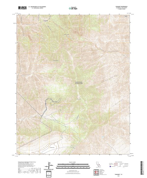 Panamint, CA — USGS 7.5-minute topo (2021)