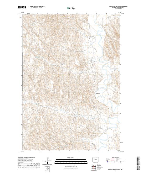 Somerville Flats West, WY — USGS 7.5-minute topo (2021)