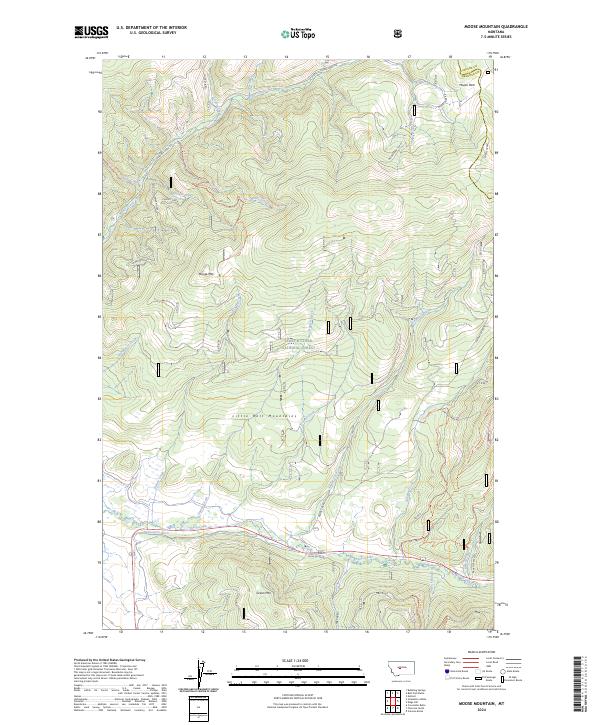 Moose Mountain, MT — USGS 7.5-minute topo (2024)