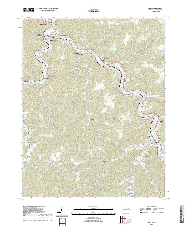Harold, KY — USGS 7.5-minute topo (2022)