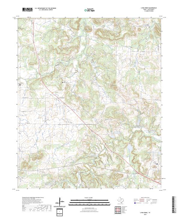 Lynn Creek, TX — USGS 7.5-minute topo (2023)