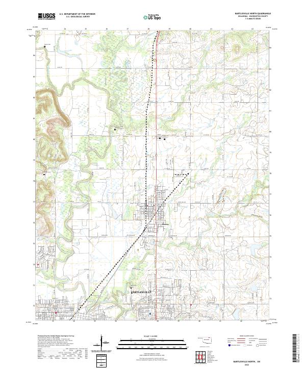Bartlesville North, OK — USGS 7.5-minute topo (2022)