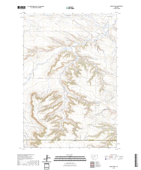 Mount Sinai, MT — USGS 7.5-minute topo (2024)