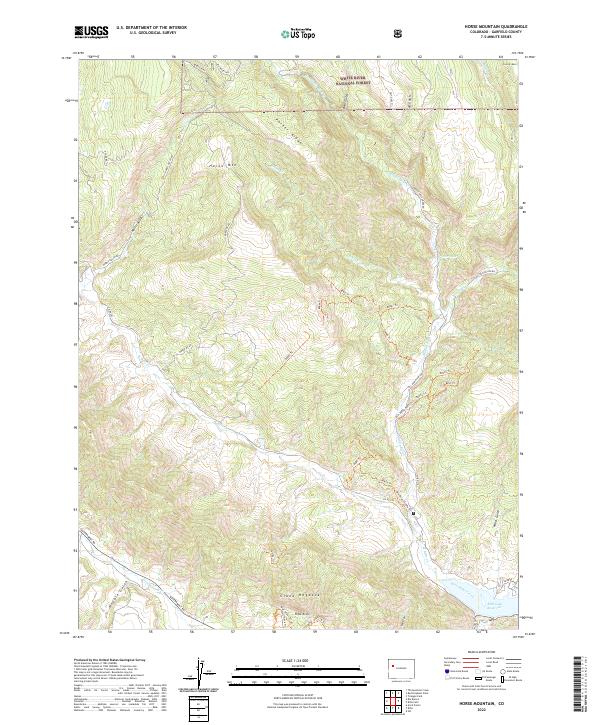 Horse Mountain, CO — USGS 7.5-minute topo (2022)