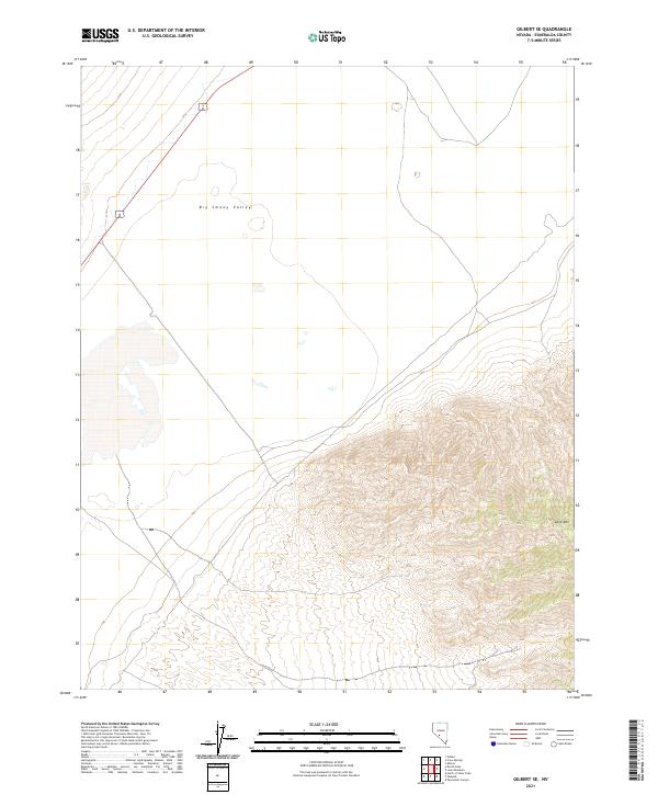 Gilbert SE, NV — USGS 7.5-minute topo (2021)