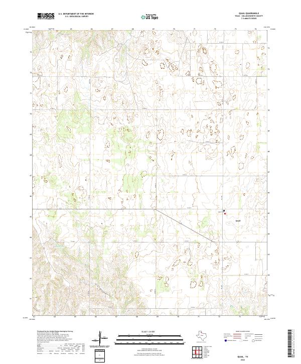 Quail, TX — USGS 7.5-minute topo (2022)