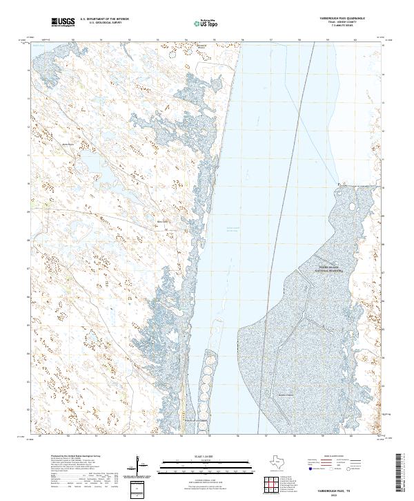 Yarborough Pass, TX — USGS 7.5-minute topo (2022)