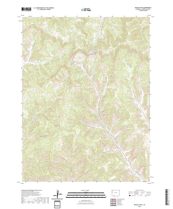 Douglas Pass, CO — USGS 7.5-minute topo (2022)