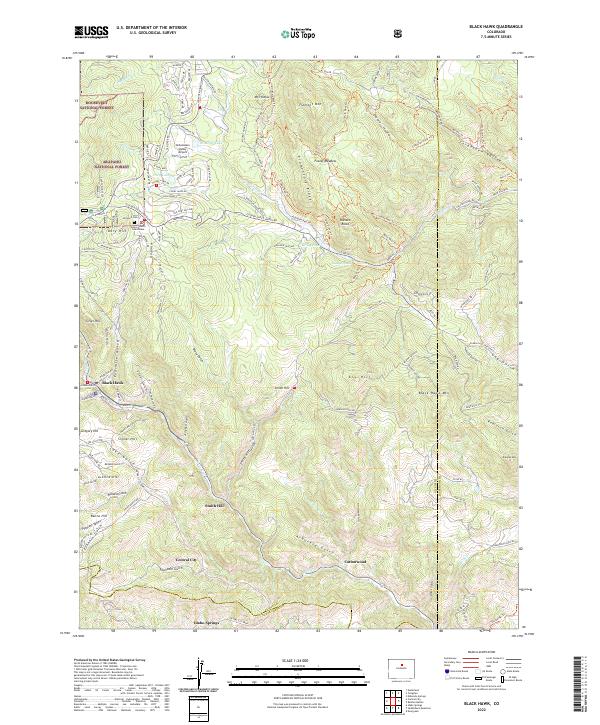 Black Hawk, CO — USGS 7.5-minute topo (2022)
