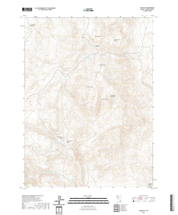 Leadville, NV — USGS 7.5-minute topo (2021)