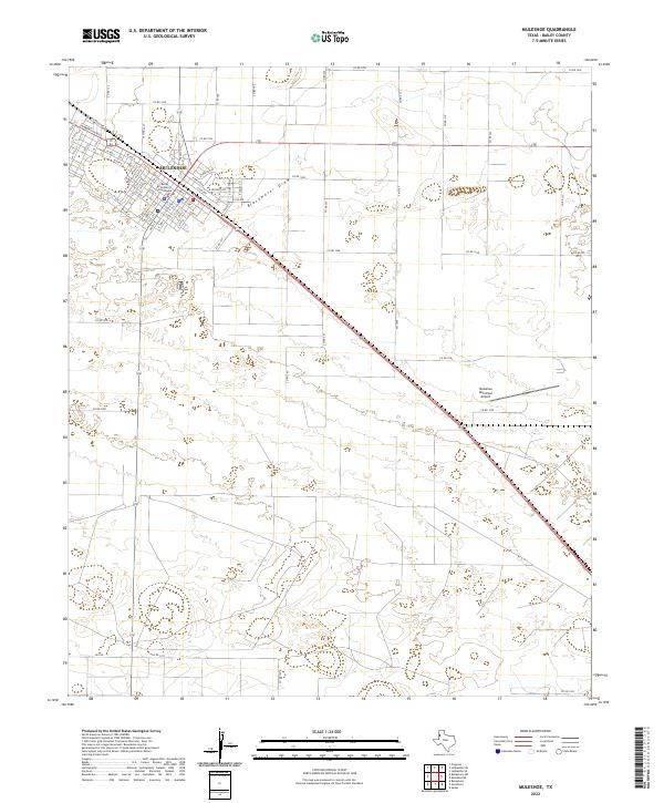 Muleshoe, TX — USGS 7.5-minute topo (2022)