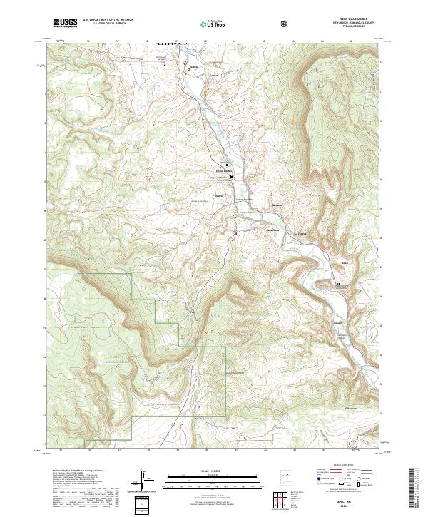 Sena, NM — USGS 7.5-minute topo (2023)