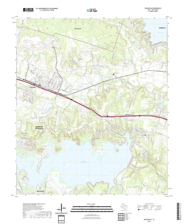 Nolanville, TX — USGS 7.5-minute topo (2022)
