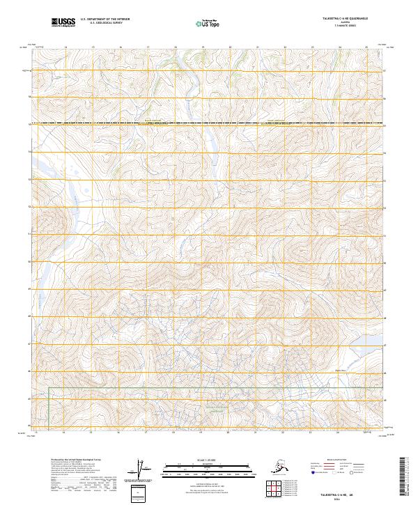 Talkeetna C-6 NE, AK — USGS 7.5-minute topo (2024)