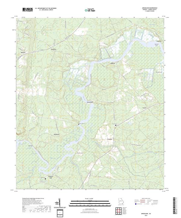Jerusalem, GA — USGS 7.5-minute topo (2024)