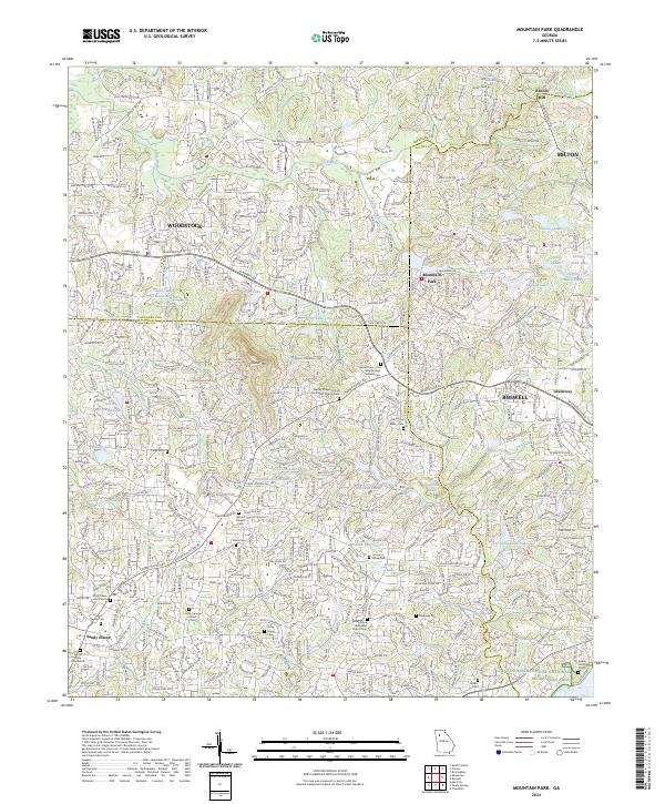 Mountain Park, GA — USGS 7.5-minute topo (2024)