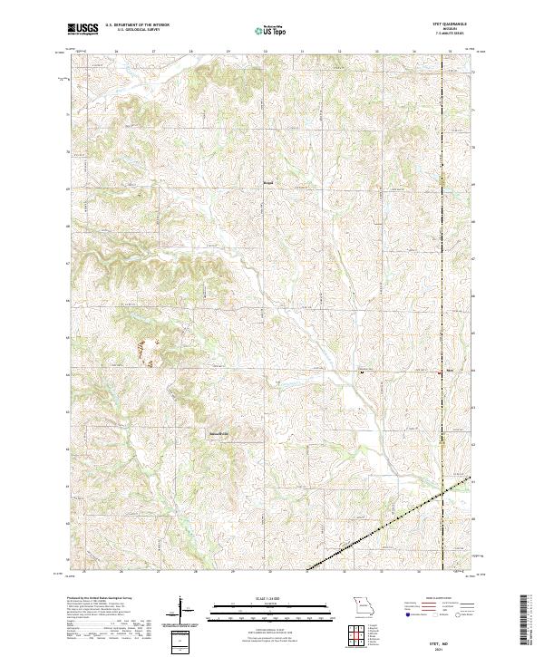 Stet, MO — USGS 7.5-minute topo (2021)