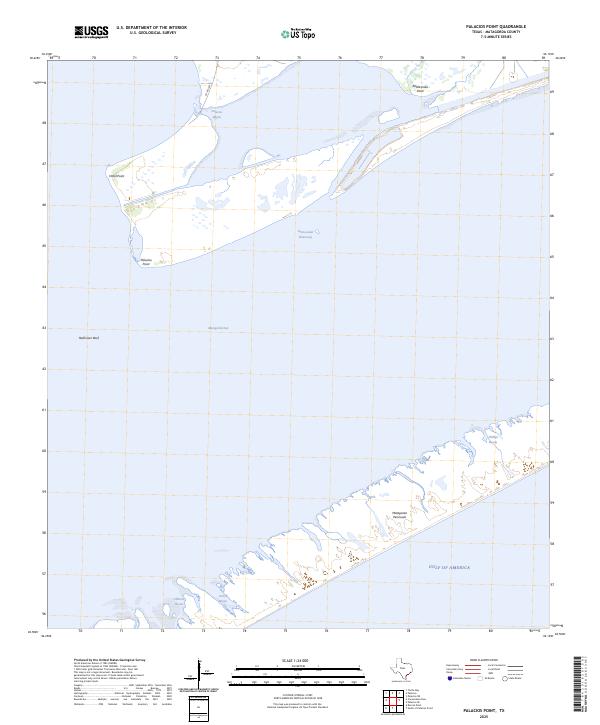 Palacios Point, TX — USGS 7.5-minute topo (2025)