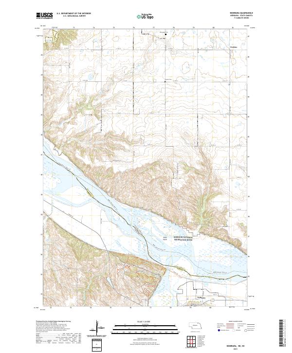Niobrara, NE-SD — USGS 7.5-minute topo (2021)