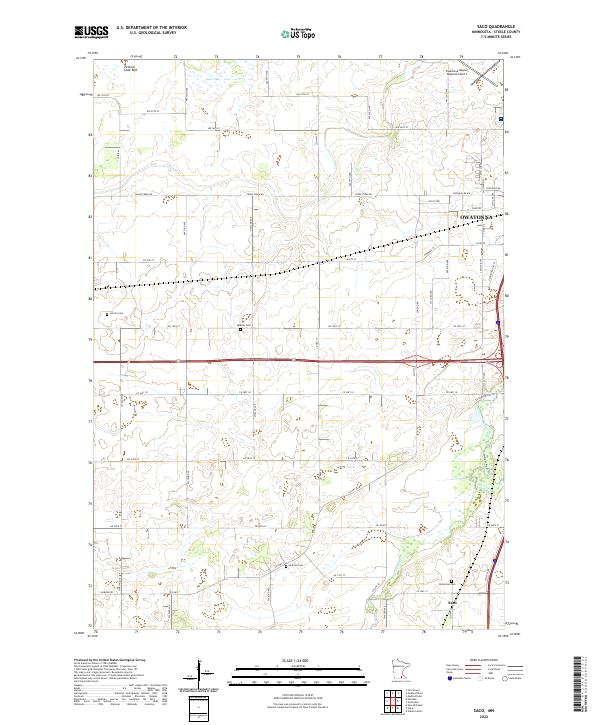 Saco, MN — USGS 7.5-minute topo (2022)