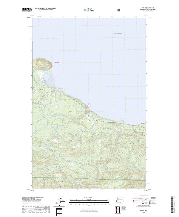 Pysht, WA — USGS 7.5-minute topo (2023)