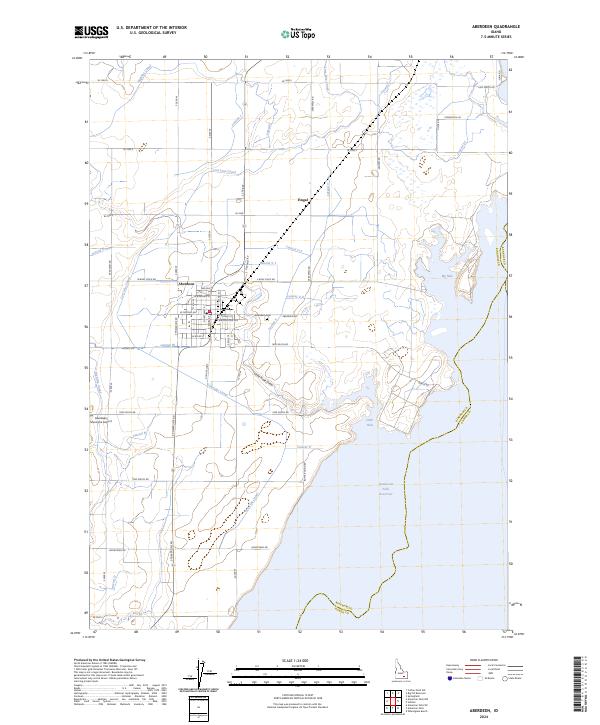 Aberdeen, ID — USGS 7.5-minute topo (2024)