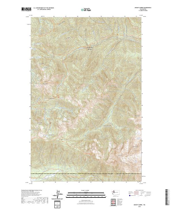 Mount Carrie, WA — USGS 7.5-minute topo (2023)