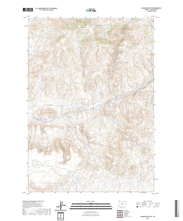 Sugarloaf Butte, OR — USGS 7.5-minute topo (2023)