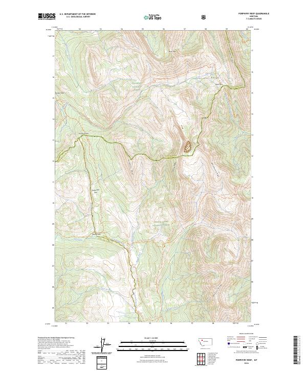 Porphyry Reef, MT — USGS 7.5-minute topo (2024)
