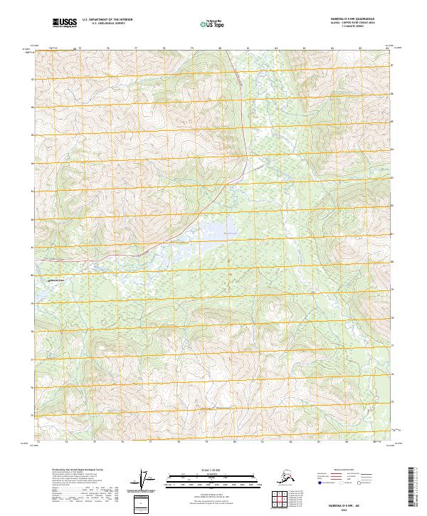 Nabesna D-5 NW, AK — USGS 7.5-minute topo (2023)
