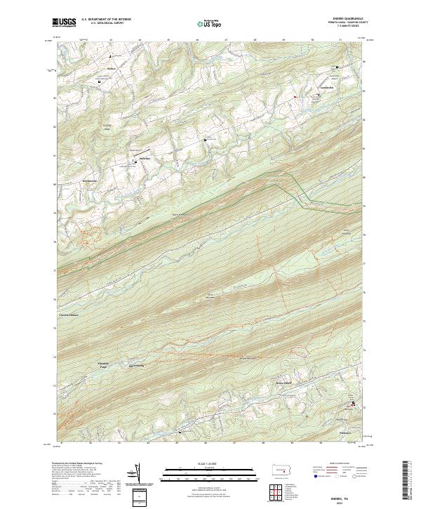 Enders, PA — USGS 7.5-minute topo (2023)