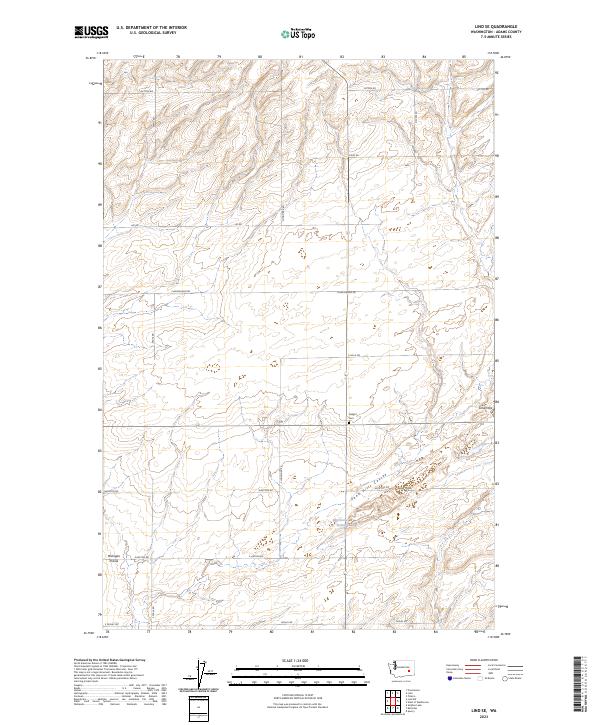 Lind SE, WA — USGS 7.5-minute topo (2023)
