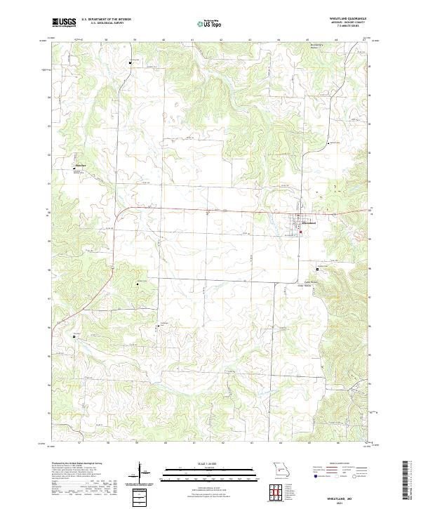 Wheatland, MO — USGS 7.5-minute topo (2021)