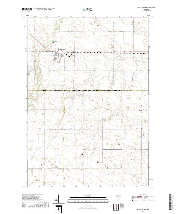 Walnut Grove, MN — USGS 7.5-minute topo (2022)
