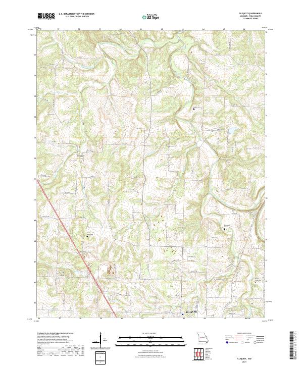 Cliquot, MO — USGS 7.5-minute topo (2021)