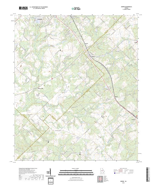 Empire, GA — USGS 7.5-minute topo (2024)