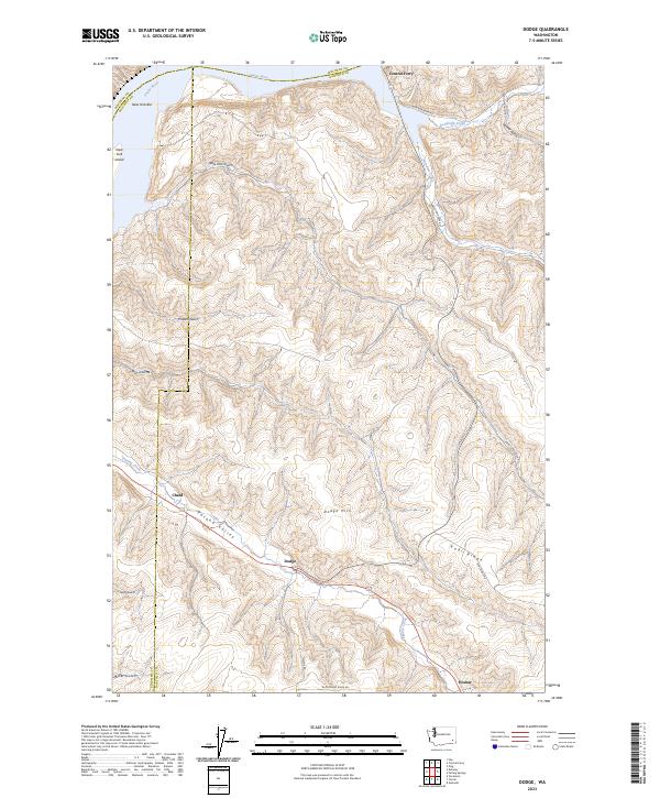 Dodge, WA — USGS 7.5-minute topo (2023)