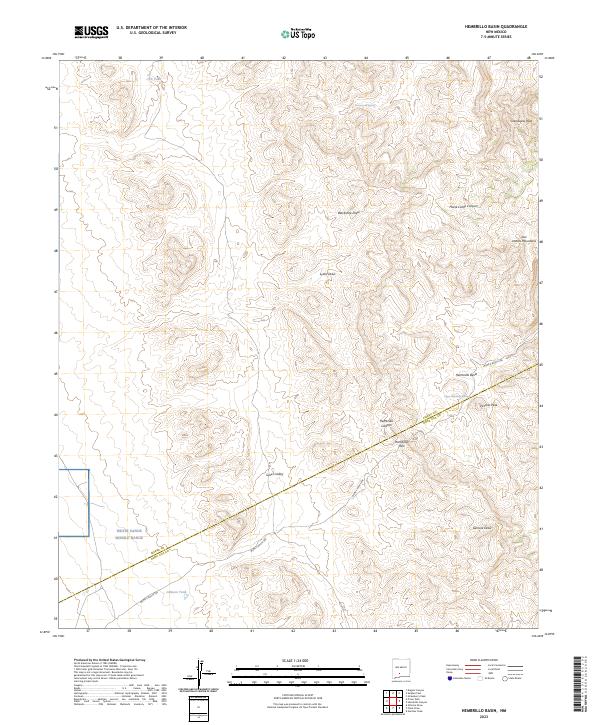 Hembrillo Basin, NM — USGS 7.5-minute topo (2023)