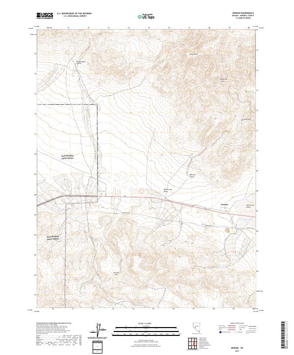 Kinkaid, NV — USGS 7.5-minute topo (2021)