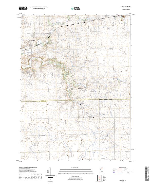La Rose, IL — USGS 7.5-minute topo (2024)